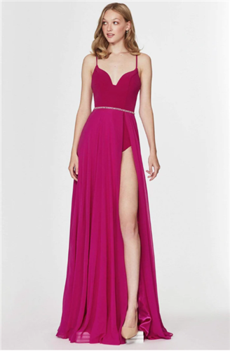 Angela & Alison 91118 Mesh Aline Skirt