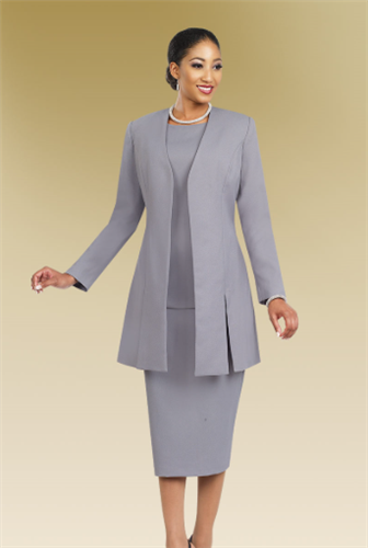 Ben Marc 2296SILVER 2pc Suit