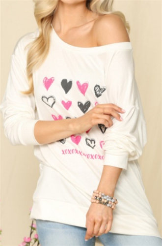 Celeste CT33555D Screen Print Top