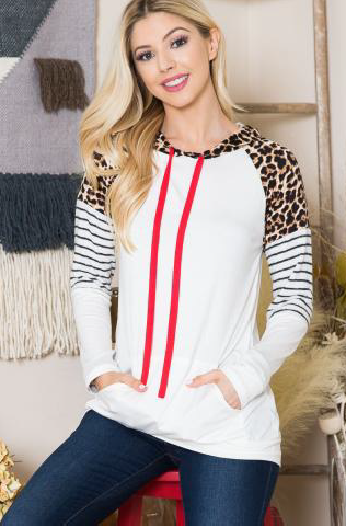 Celeste CT33668APL Leopard Hoodie