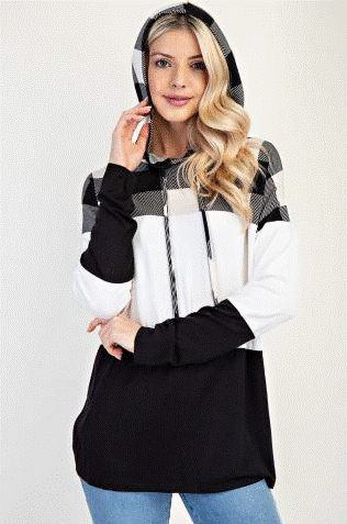 Celeste CT43589GPL Hoodie Plaid