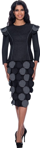 Devine Sport 62792W Denim 2pc PlusSize Skirt Set
