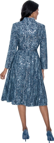 Devine Sport 800161W Plus Size Embellished Zip Up Dress