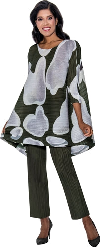 Divine Casuals 1732 2pc Plisse Print Set