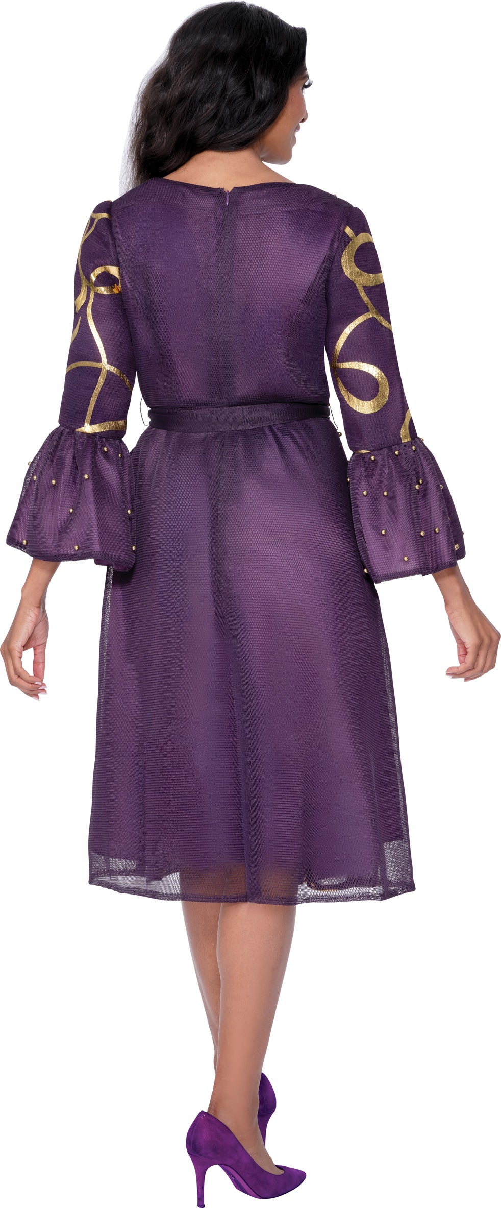 Dresses By Nubiano 100541 Mesh Plus Size Dress