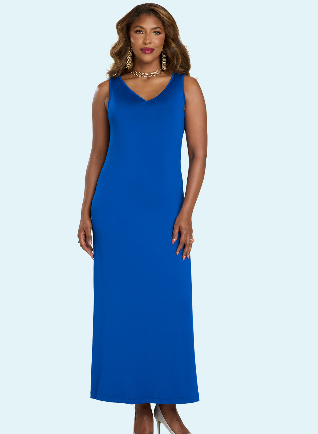 Donna Vinci 5868 2pc Mesh Duster Dress