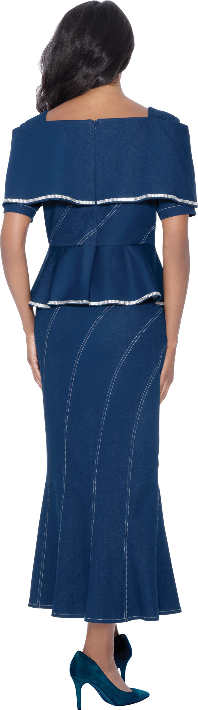 Devine Sport 800242W Portrait Collar Plus Size Skirt Set