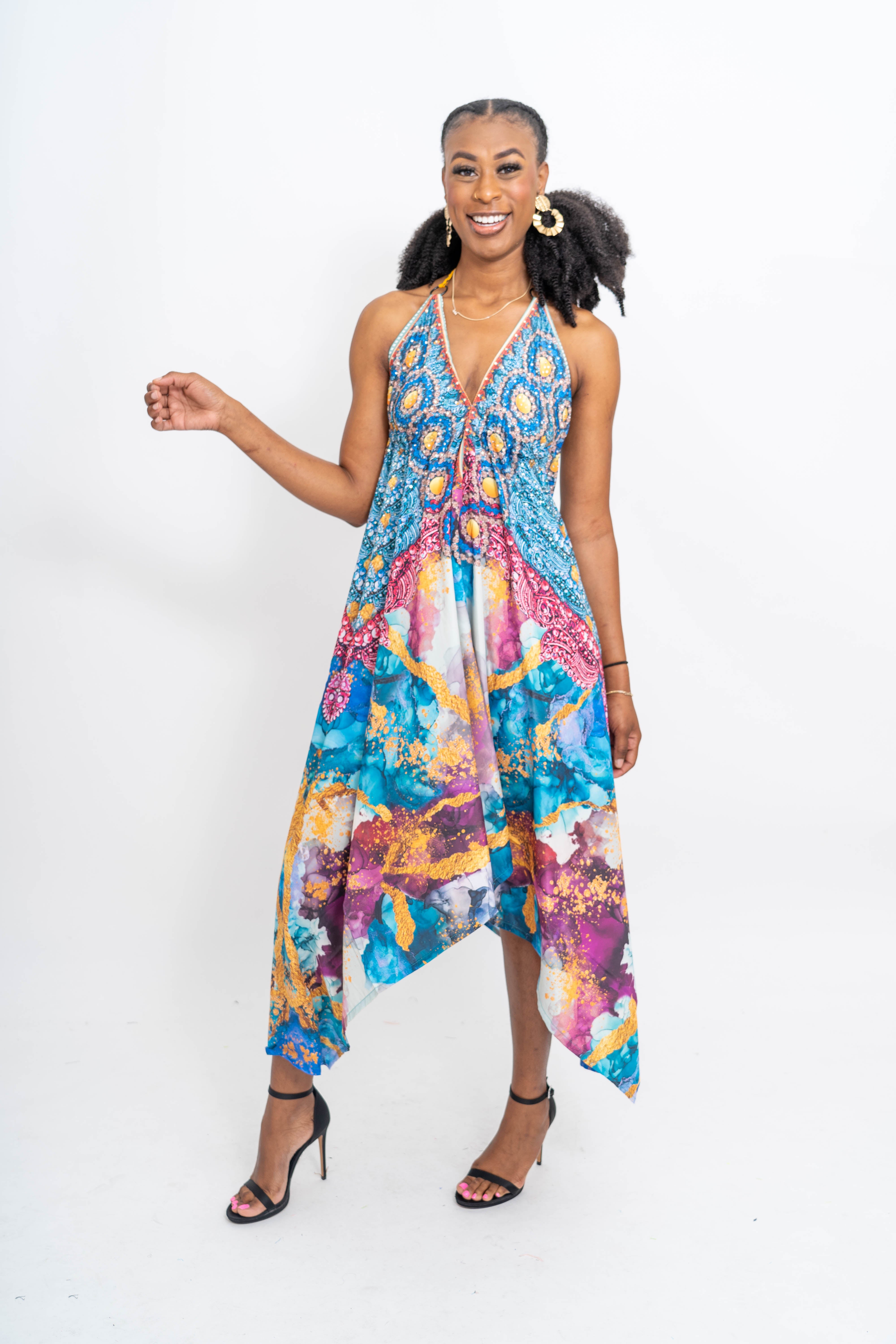 ETC LD216 Handkerchief Dress