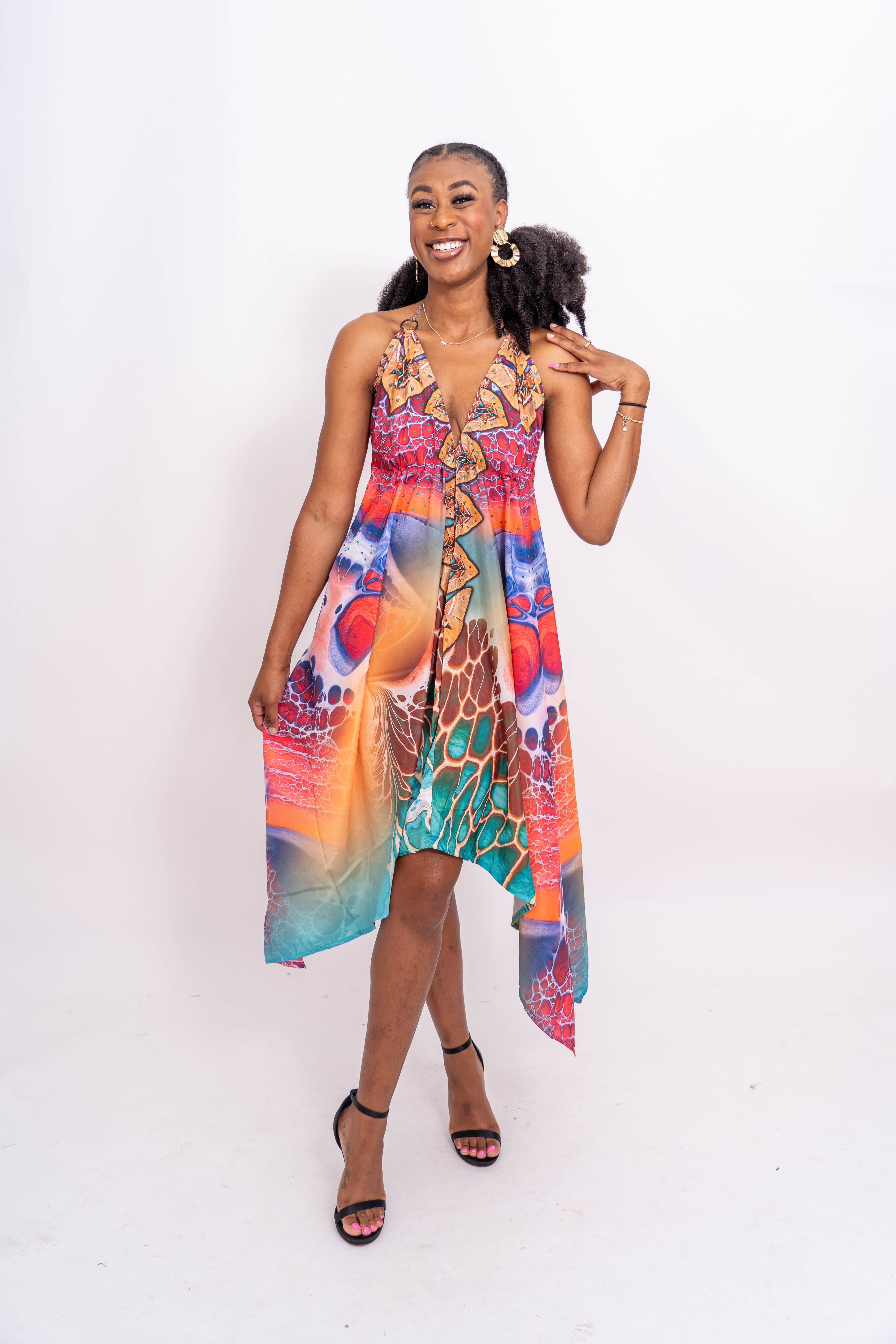 ETC LD239 Handkerchief Dress