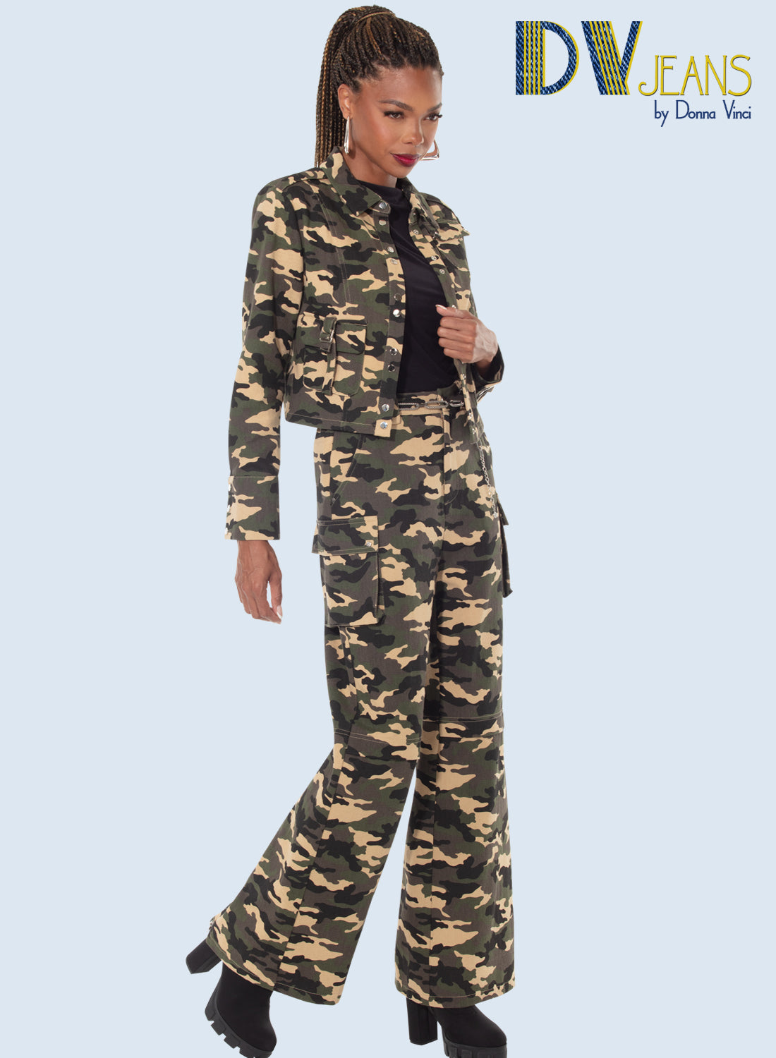 DV Jeans 8511 2pc Zipper Jacket and Pant Set