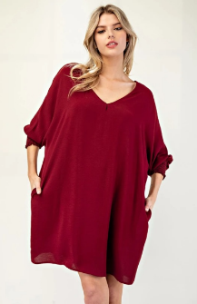 EESOME DG54422 Mini Vneck Dress