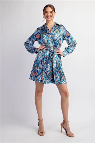 Eesome DK9847 Tie Waist Dress