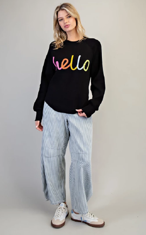Eesome SG10378 Hello Sweater Top