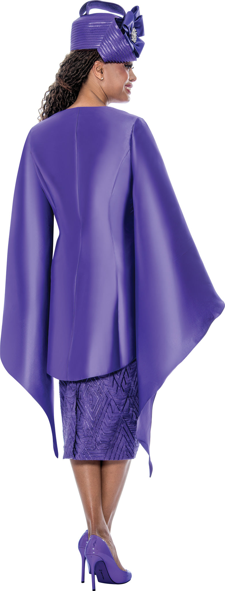 GMI 400812W Twill Wing Sleeve Plus Size Skirt Suit