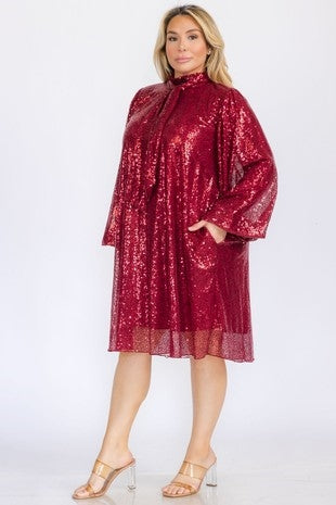 Karen T 9535 Sequi Midi Dress