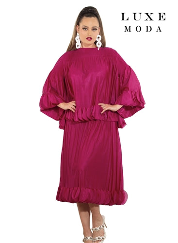 Luxe Moda LM460 2pc Top and Skirt Set