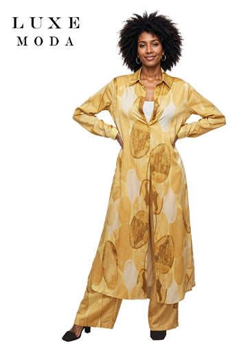 Luxe Moda LM498 2pc Circle Print Pant Set