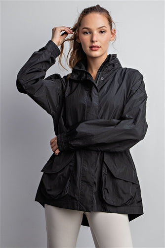 Rae Mode J3093 Zip Up Parachute Jacket