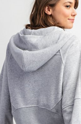 Rae Mode J3101PL Cropped Plus Size Hoodie Jacket