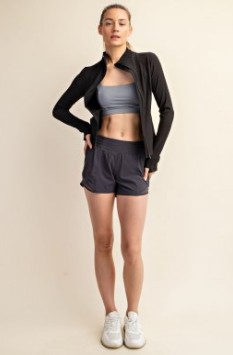 Rae Mode J3125 Nylon Ribbed Jacket