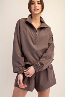 Rae Mode J3808PL Parachute Plus Size Zip Jacket