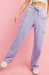 Rae Mode P6320PL Plus Size French Terry Straight Leg Jogger