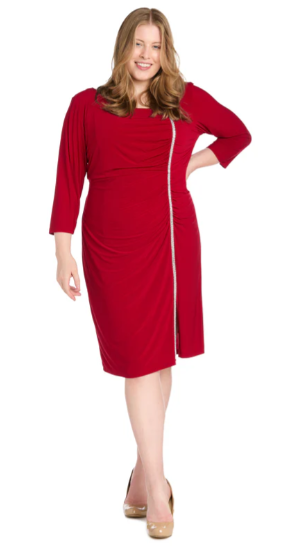 RM Richards 2635W Rhinestone Trim Dress