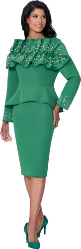 Stellar Looks 600601 Scuba Embellished Dress