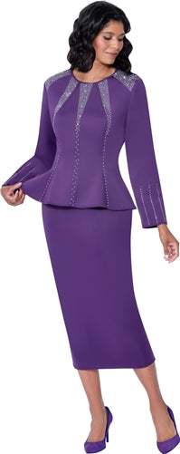 Stellar Looks 600632 Crystal Embellished Skirt Set