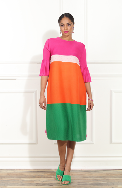 Luxe Moda LM432 Color Block Dress