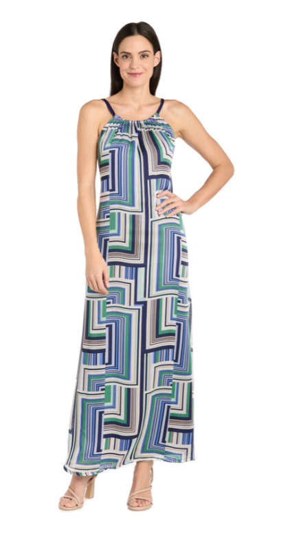 RM Richards 4041 Long Geometric Dress