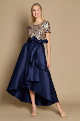 Rm Richards 5492 Sequin Embellished Hilo Dress