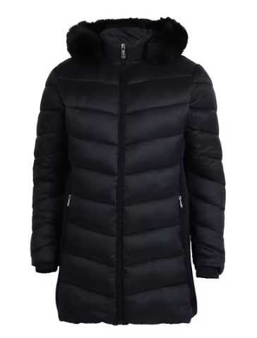 Tanbridge LJ324 Long Puffer Plus Size Jacket