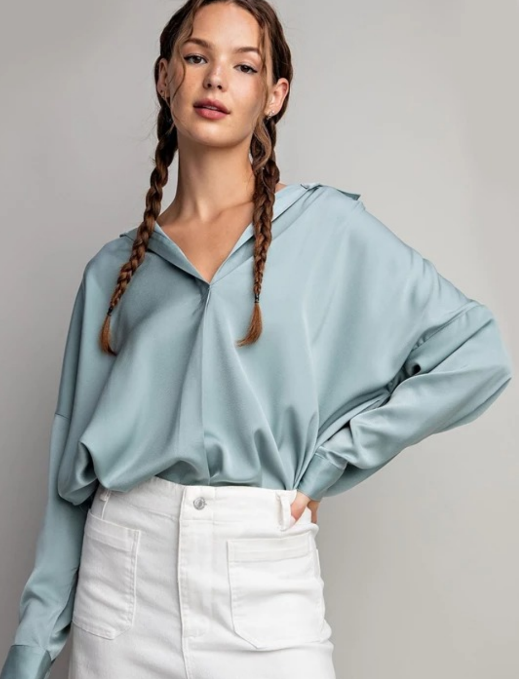 EESOME PTG6501 Long Sleeve Blouse Top