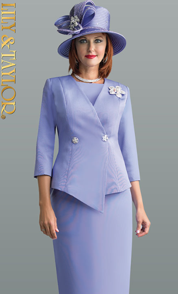 Lily & Taylor 4588 3pc Skirt Suit