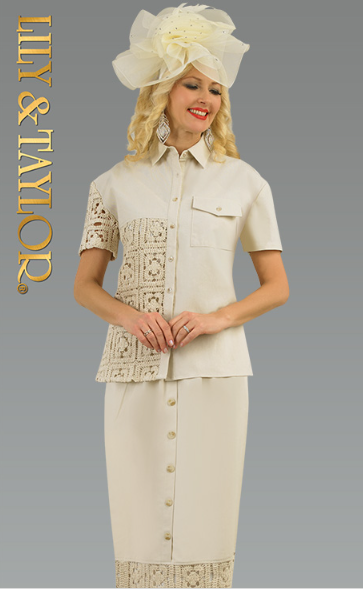 Lily & Taylor 5046 2pc Top and Pant Set