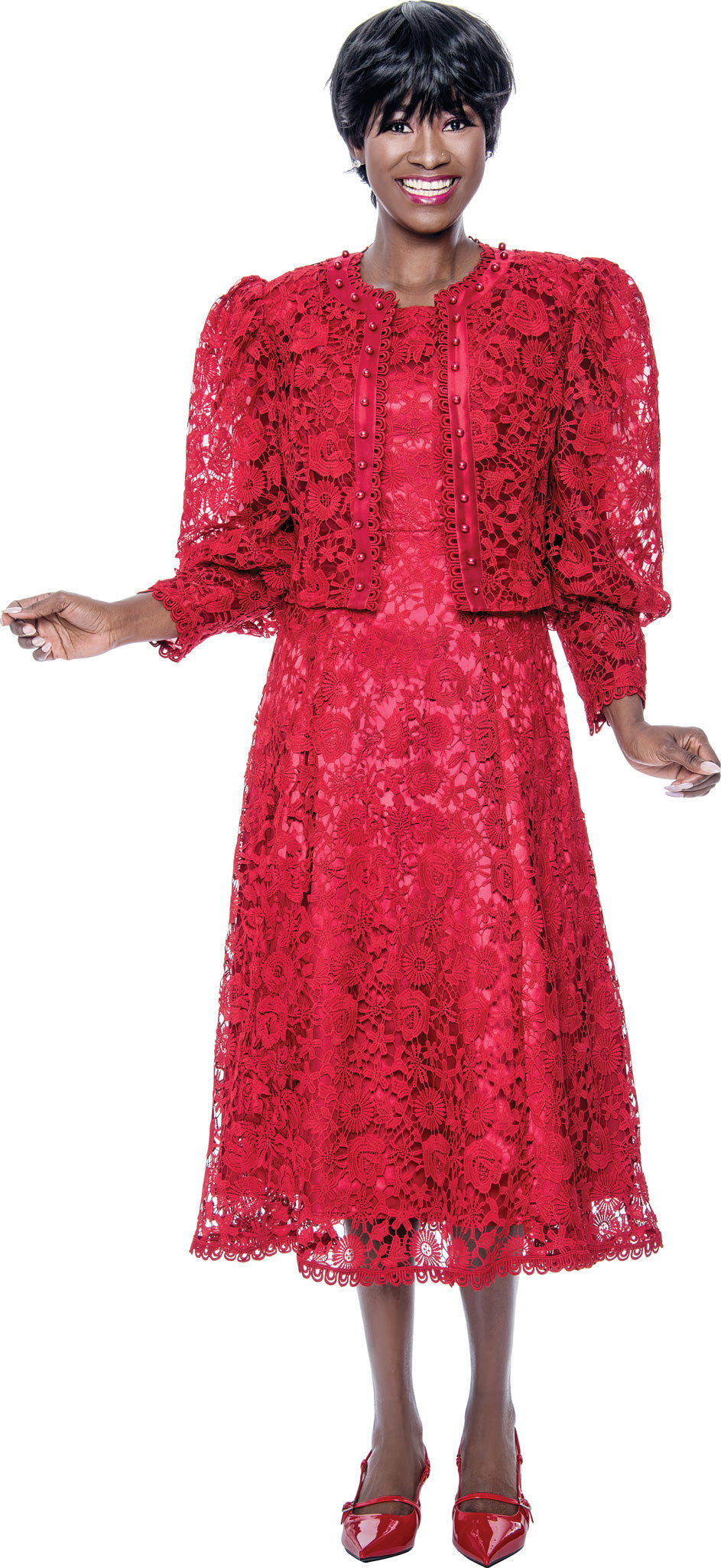 Terramina 7051 Lace 2pc Jacket Dress