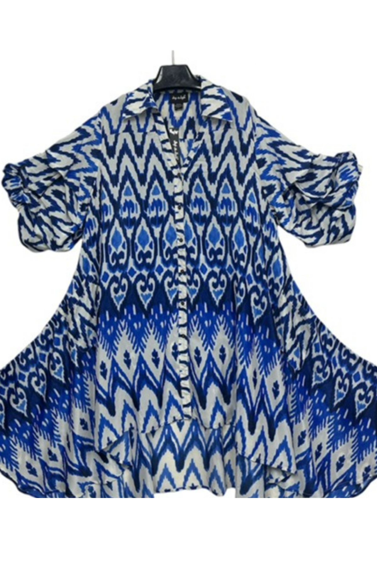 Step In Style AA21123KAST Print Shirt Dress