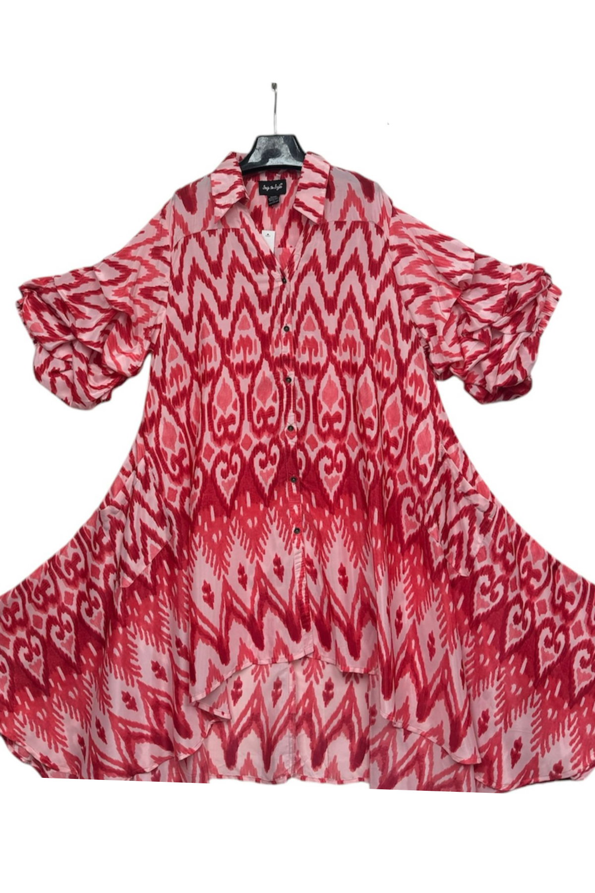 Step In Style AA21123KAST Print Shirt Dress