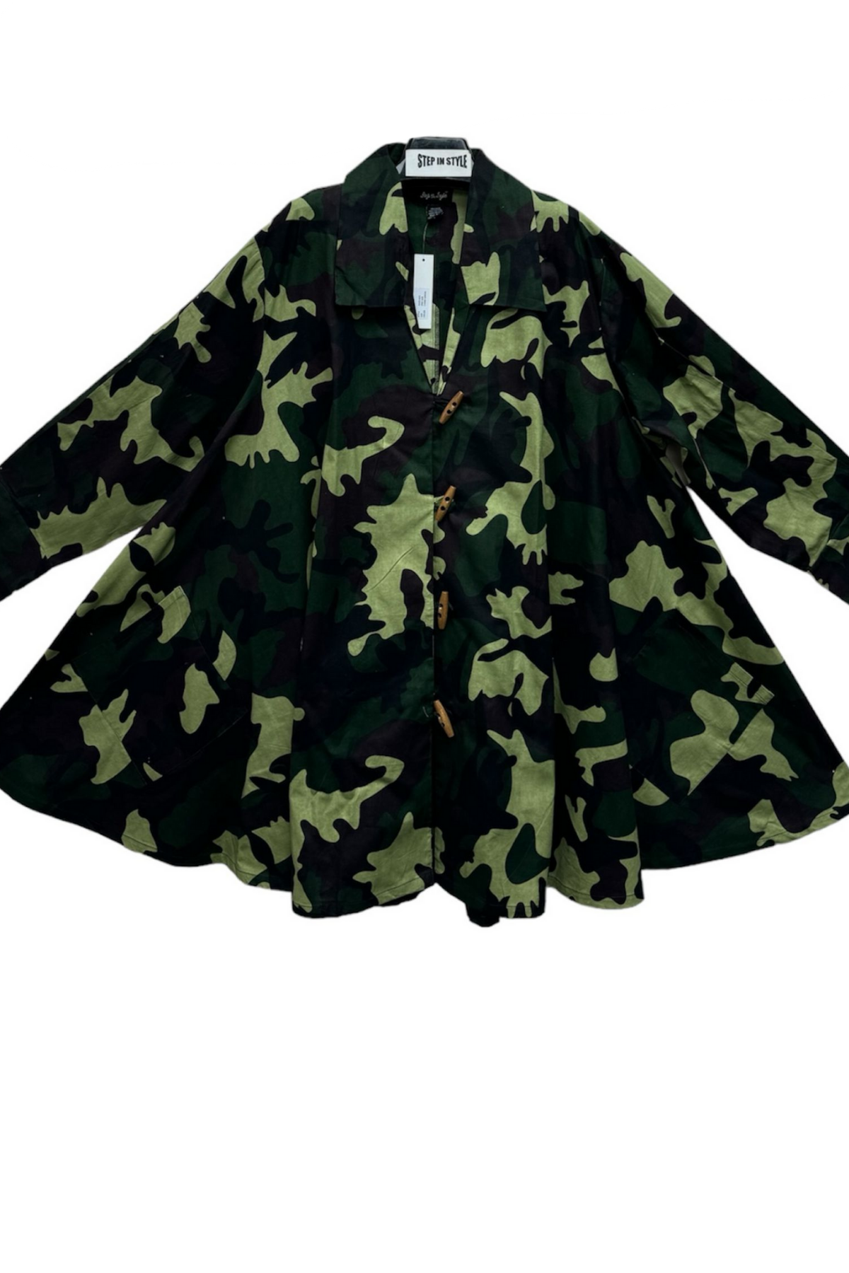 Step In Style AA25615CAMO Long Camo Swing Jacket