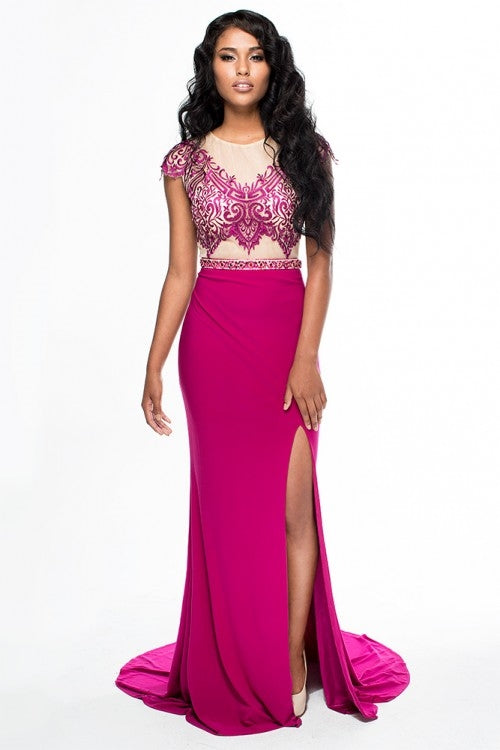 Brit Cameron 16349 Sheath Jersey Dress