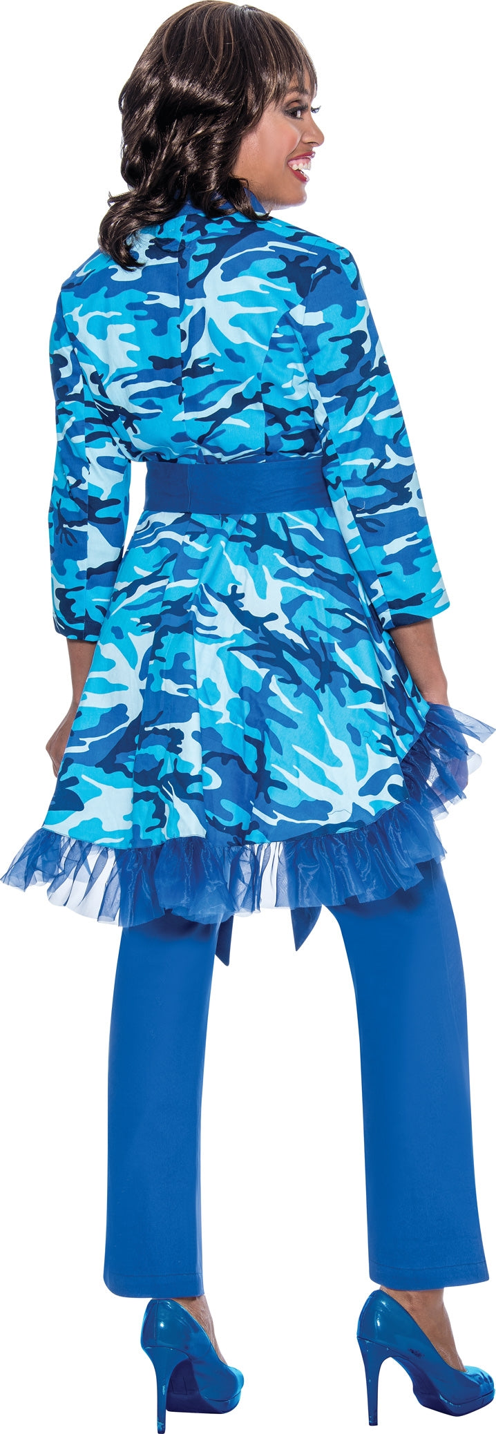 Devine Sport 63372W Ruffle PlusSize Pant Set