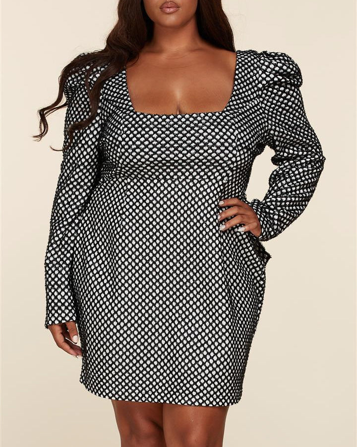 L'atiste PCD1026H Open Bow Back PlusSize Dress