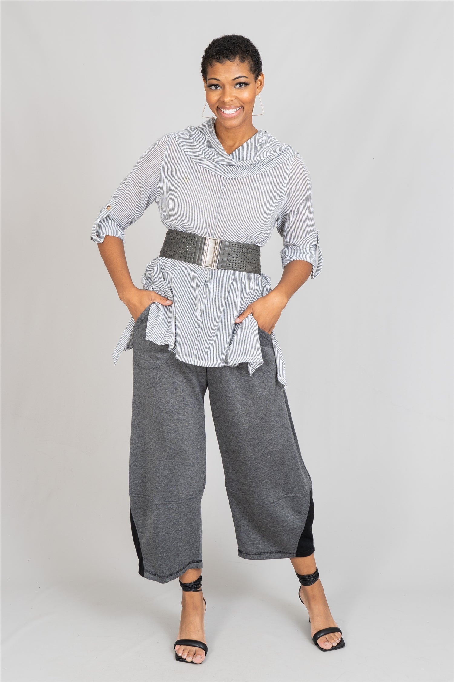 Moonlight ML59 Cowlneck Tunic Top