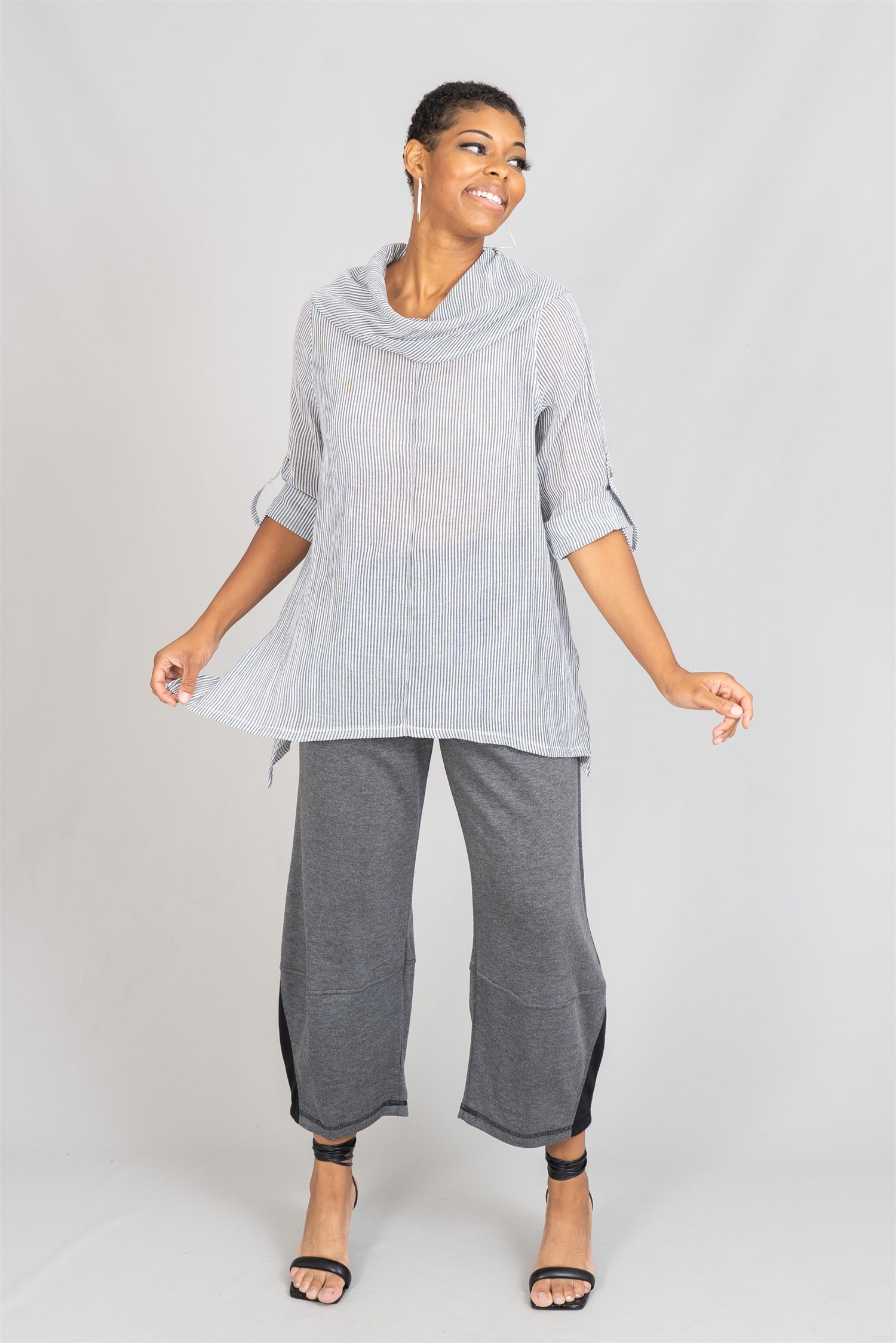 Moonlight ML59 Cowlneck Tunic Top