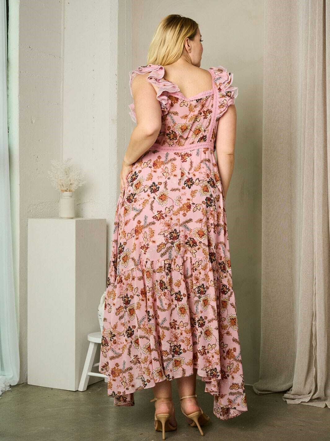 Rosevelvet RVD2427 Print Maxi Dress
