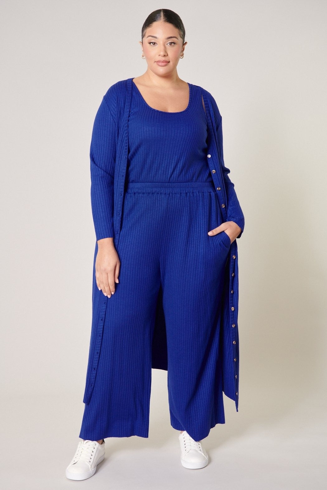 Sugarlips STT15865X Knit PlusSize 3pc Pant Set