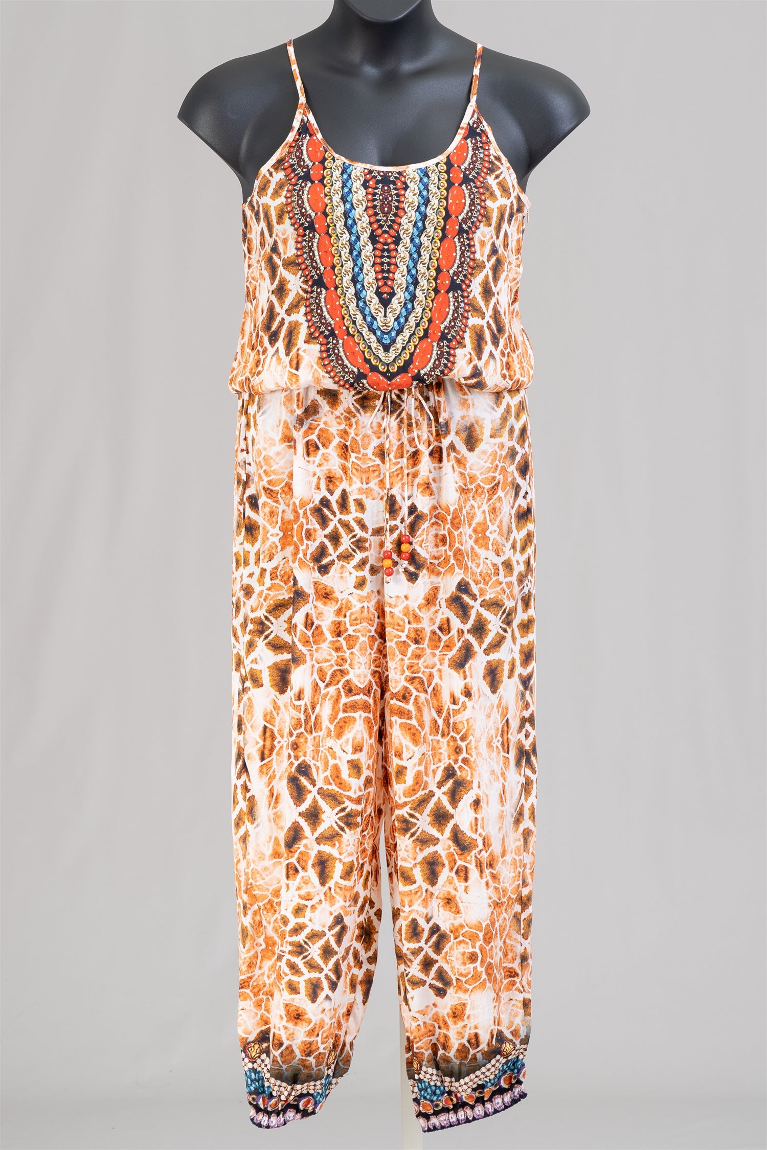 True Colors 151062 Print Jumpsuit