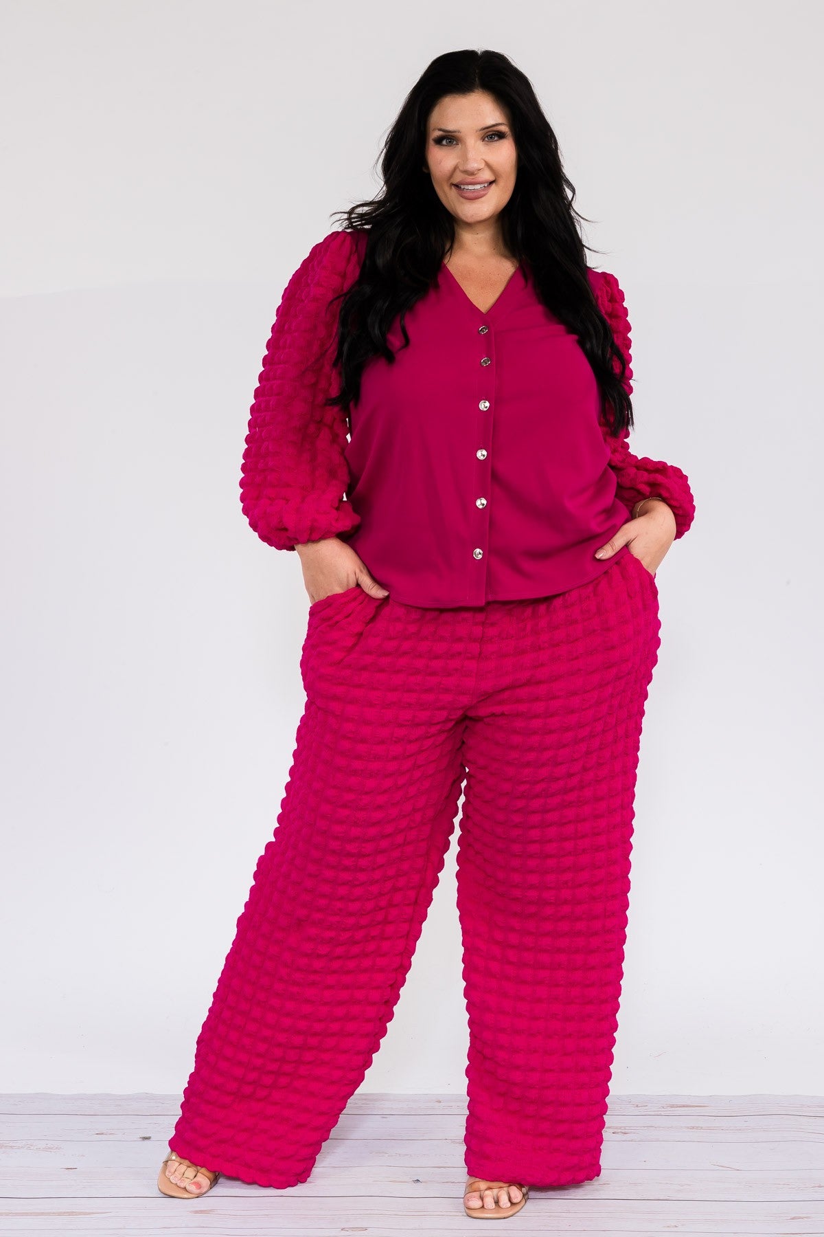 Karen T 2pc 9487 2pc Bubble Pant Set