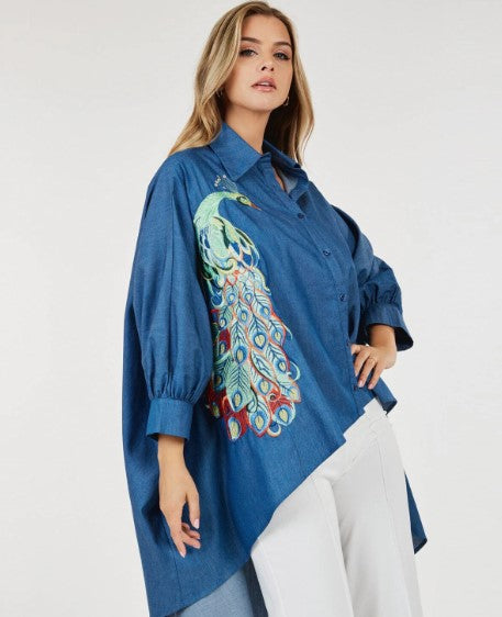 CQ by CQ 9671TW Hilo Embroidered Tunic